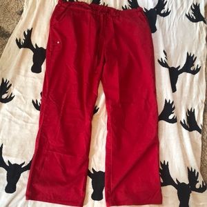 Red Scrub Pants